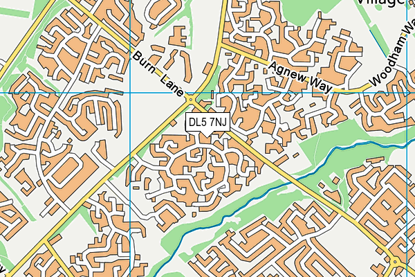 DL5 7NJ map - OS VectorMap District (Ordnance Survey)