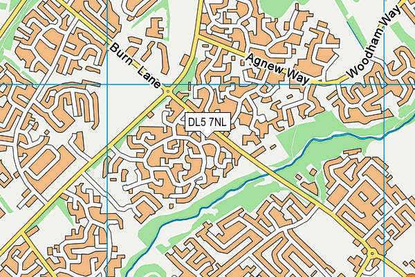DL5 7NL map - OS VectorMap District (Ordnance Survey)