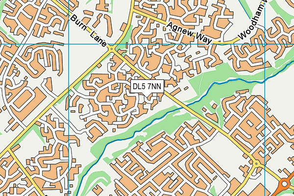 DL5 7NN map - OS VectorMap District (Ordnance Survey)