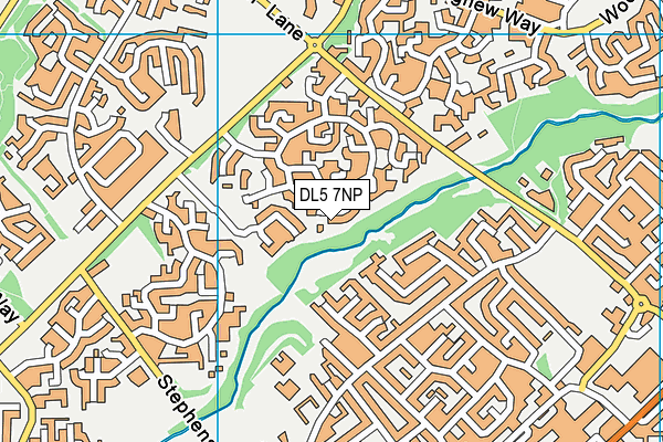 DL5 7NP map - OS VectorMap District (Ordnance Survey)