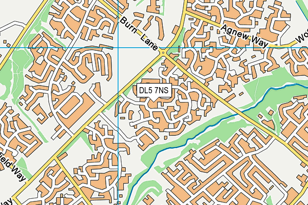 DL5 7NS map - OS VectorMap District (Ordnance Survey)