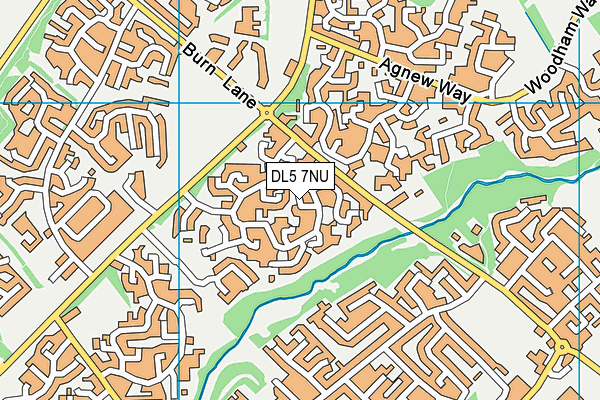DL5 7NU map - OS VectorMap District (Ordnance Survey)