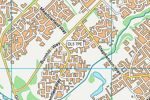 DL5 7PE map - OS VectorMap District (Ordnance Survey)
