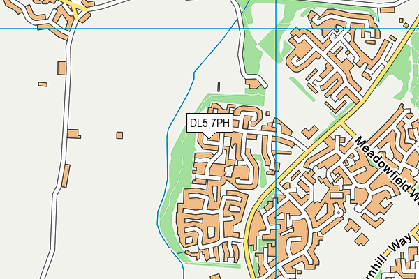 DL5 7PH map - OS VectorMap District (Ordnance Survey)