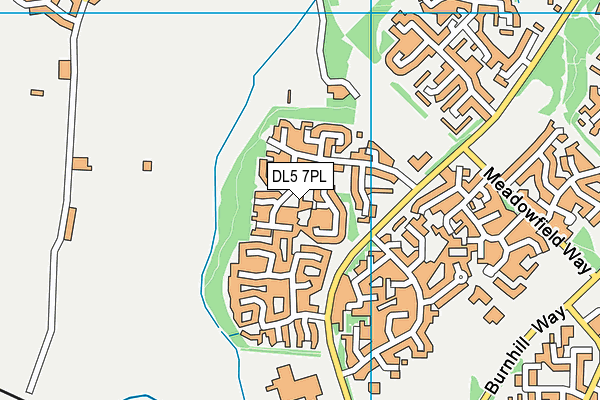 DL5 7PL map - OS VectorMap District (Ordnance Survey)