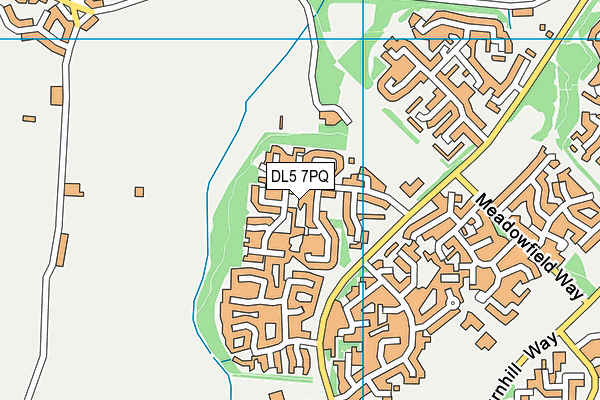 DL5 7PQ map - OS VectorMap District (Ordnance Survey)