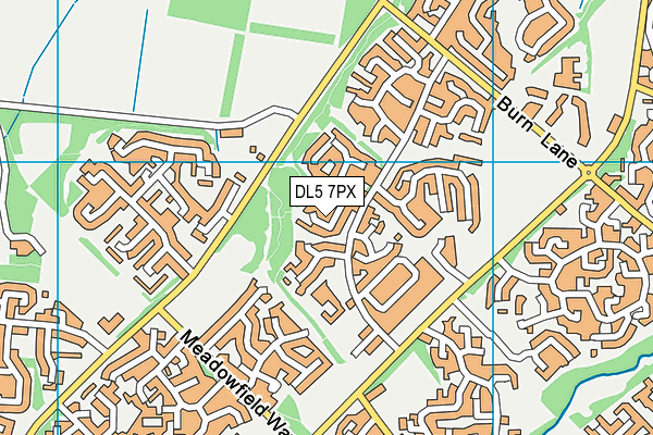 DL5 7PX map - OS VectorMap District (Ordnance Survey)