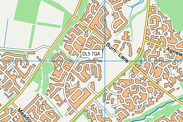 DL5 7QA map - OS VectorMap District (Ordnance Survey)
