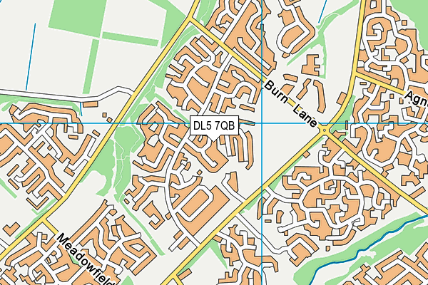 DL5 7QB map - OS VectorMap District (Ordnance Survey)