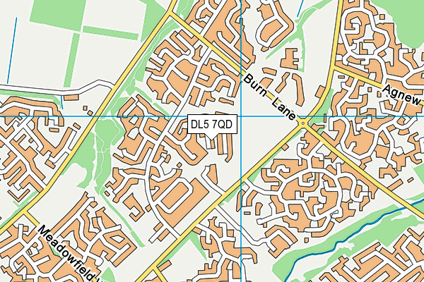 DL5 7QD map - OS VectorMap District (Ordnance Survey)