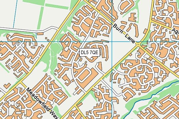DL5 7QE map - OS VectorMap District (Ordnance Survey)