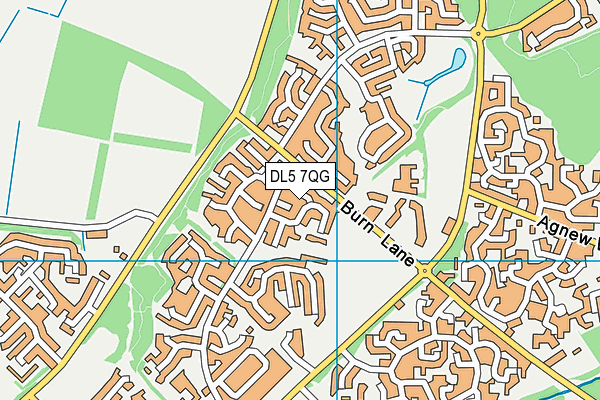 DL5 7QG map - OS VectorMap District (Ordnance Survey)