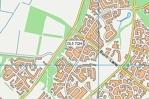 DL5 7QH map - OS VectorMap District (Ordnance Survey)