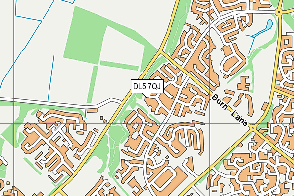 DL5 7QJ map - OS VectorMap District (Ordnance Survey)