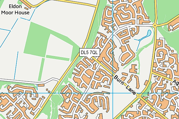 DL5 7QL map - OS VectorMap District (Ordnance Survey)