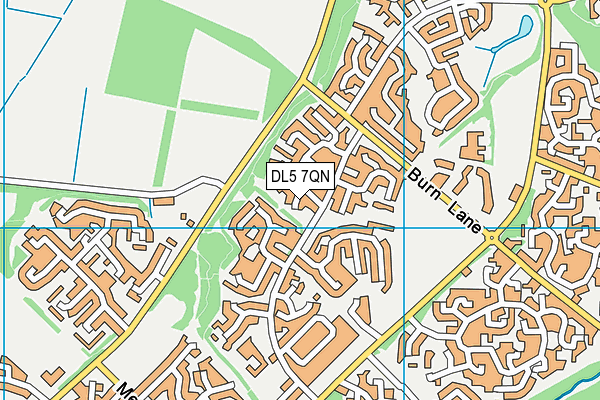 DL5 7QN map - OS VectorMap District (Ordnance Survey)