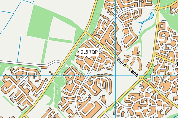 DL5 7QP map - OS VectorMap District (Ordnance Survey)