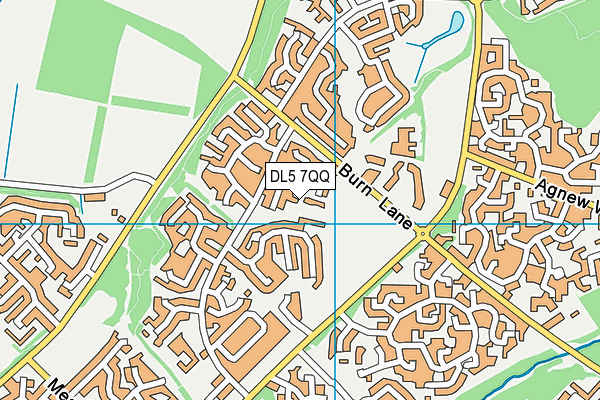 DL5 7QQ map - OS VectorMap District (Ordnance Survey)