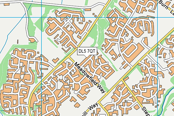 DL5 7QT map - OS VectorMap District (Ordnance Survey)