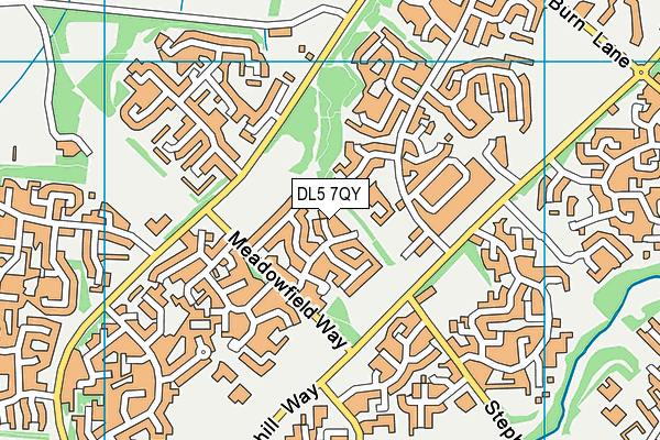 DL5 7QY map - OS VectorMap District (Ordnance Survey)