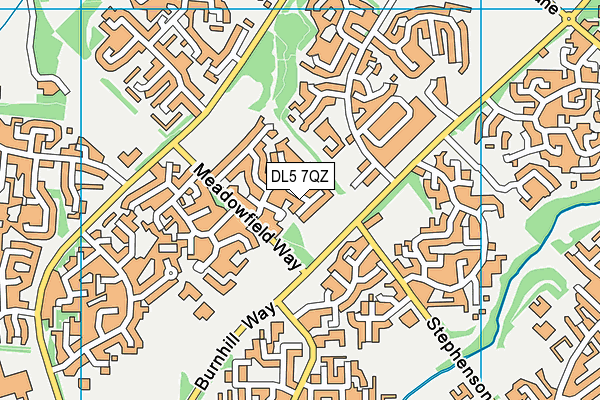 DL5 7QZ map - OS VectorMap District (Ordnance Survey)