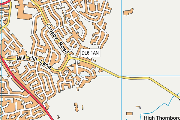 DL6 1AN map - OS VectorMap District (Ordnance Survey)