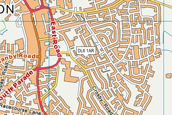 DL6 1AR map - OS VectorMap District (Ordnance Survey)