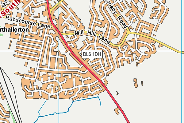 DL6 1DH map - OS VectorMap District (Ordnance Survey)