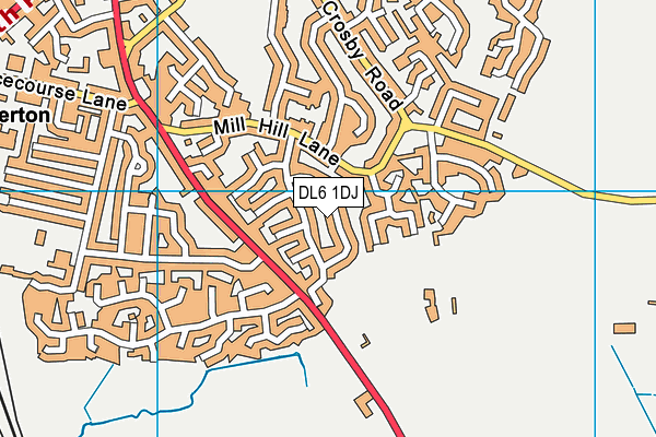DL6 1DJ map - OS VectorMap District (Ordnance Survey)