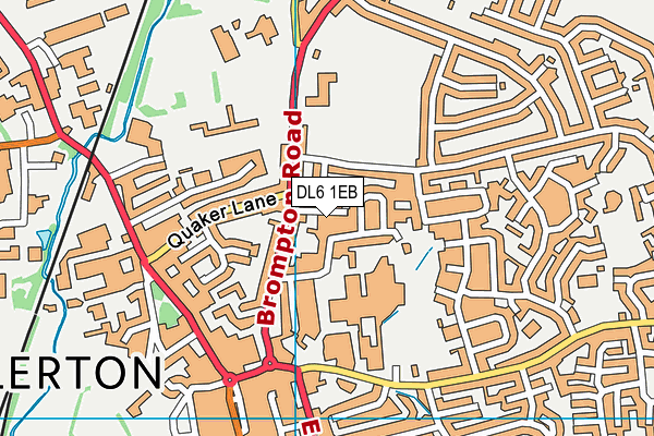 DL6 1EB map - OS VectorMap District (Ordnance Survey)