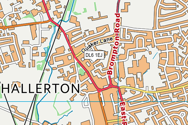 DL6 1EJ map - OS VectorMap District (Ordnance Survey)