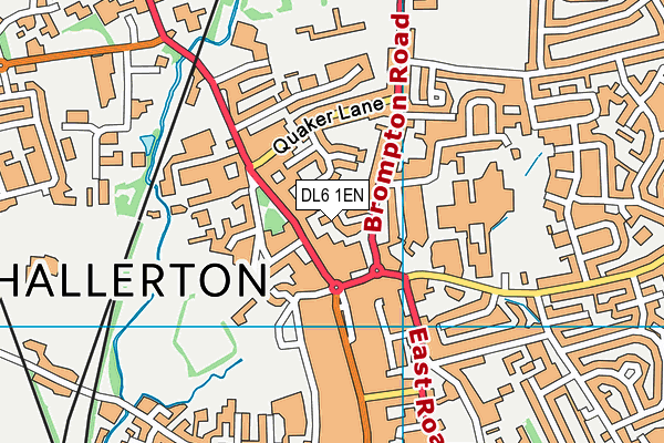 DL6 1EN map - OS VectorMap District (Ordnance Survey)