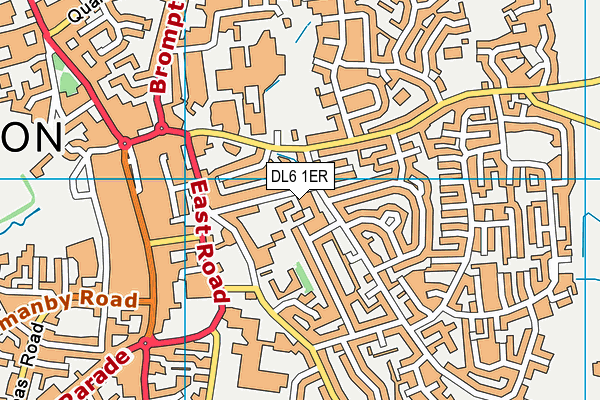 DL6 1ER map - OS VectorMap District (Ordnance Survey)