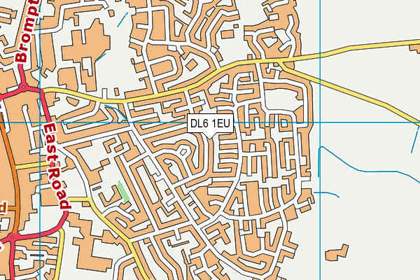 DL6 1EU map - OS VectorMap District (Ordnance Survey)