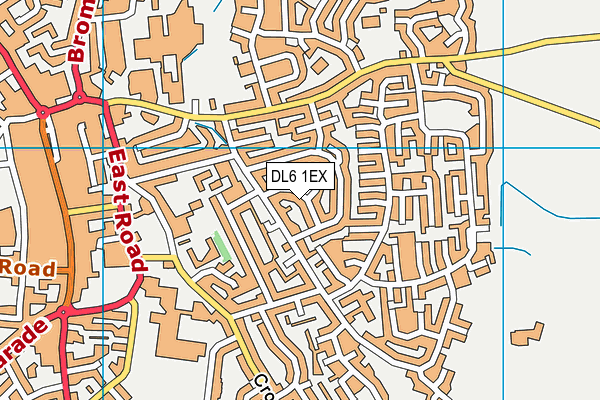 DL6 1EX map - OS VectorMap District (Ordnance Survey)