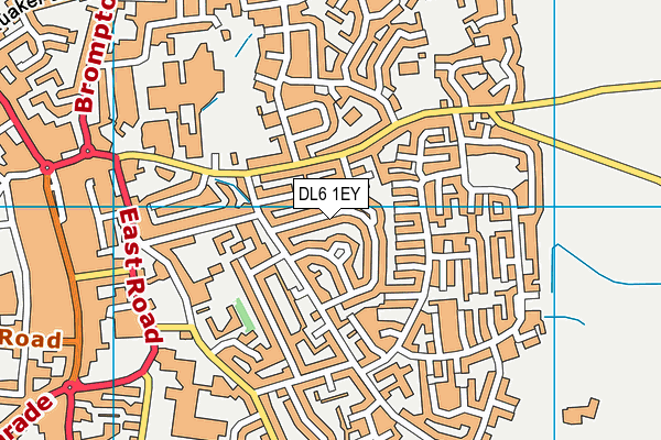 DL6 1EY map - OS VectorMap District (Ordnance Survey)