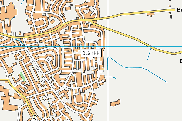 DL6 1HH map - OS VectorMap District (Ordnance Survey)