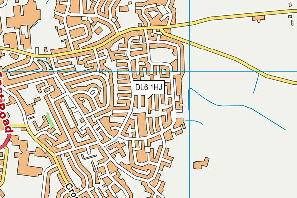 DL6 1HJ map - OS VectorMap District (Ordnance Survey)