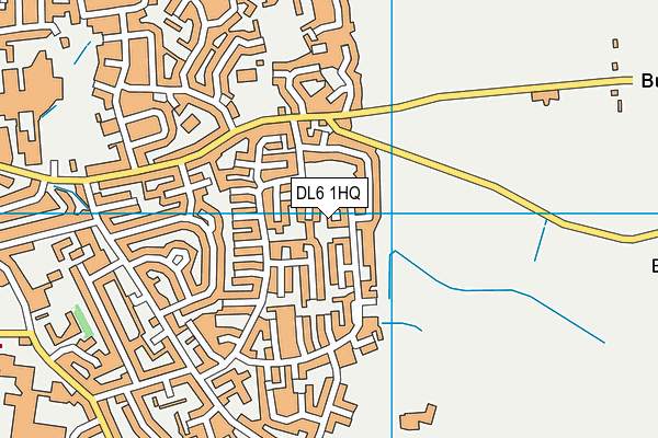 DL6 1HQ map - OS VectorMap District (Ordnance Survey)