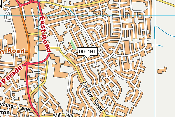 DL6 1HT map - OS VectorMap District (Ordnance Survey)