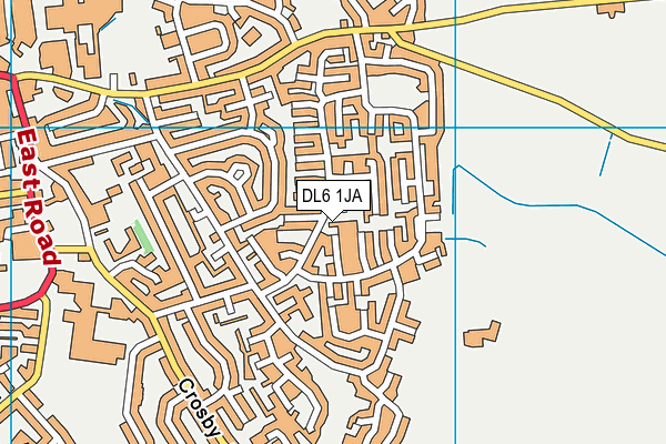 DL6 1JA map - OS VectorMap District (Ordnance Survey)