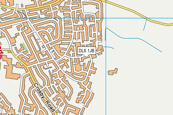 DL6 1JB map - OS VectorMap District (Ordnance Survey)