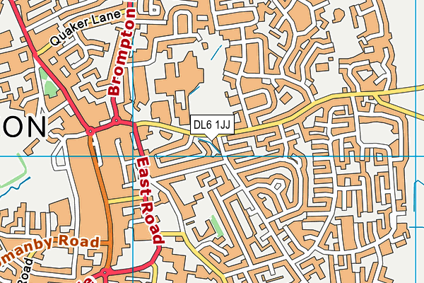 DL6 1JJ map - OS VectorMap District (Ordnance Survey)