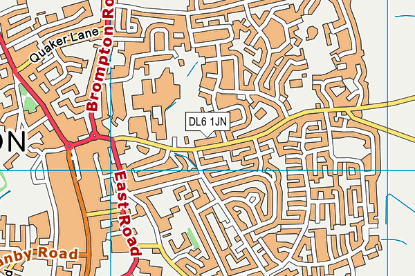 DL6 1JN map - OS VectorMap District (Ordnance Survey)