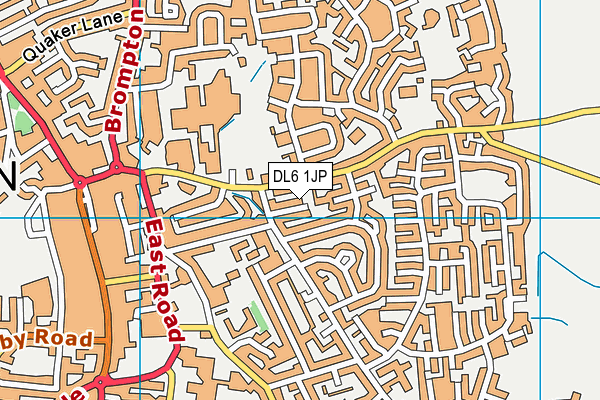 DL6 1JP map - OS VectorMap District (Ordnance Survey)