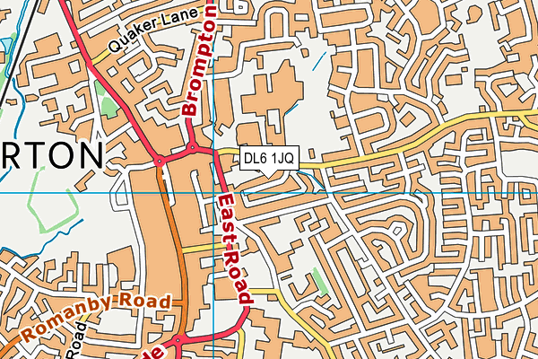 DL6 1JQ map - OS VectorMap District (Ordnance Survey)
