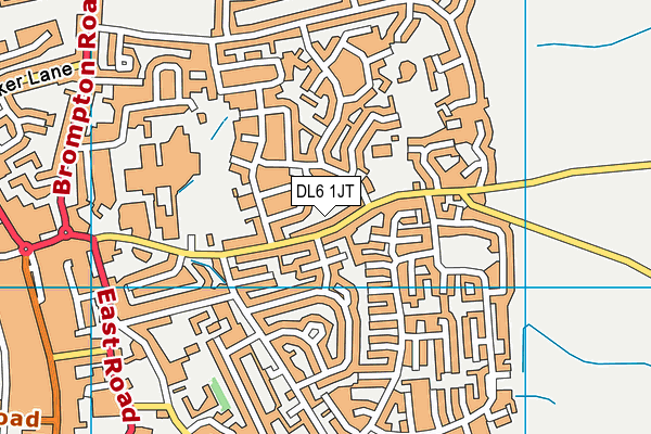 DL6 1JT map - OS VectorMap District (Ordnance Survey)