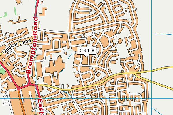 DL6 1LB map - OS VectorMap District (Ordnance Survey)