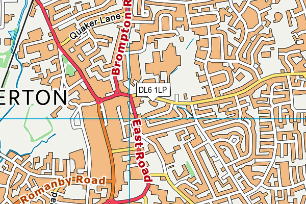 DL6 1LP map - OS VectorMap District (Ordnance Survey)
