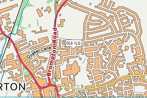 DL6 1LQ map - OS VectorMap District (Ordnance Survey)